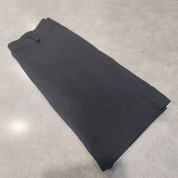 SUZY SHIER Women's Black Lined Pencil Skirt w/Belt Loops/Front Zipper - Sz 9/10 - Picture 6 of 9